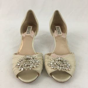 Badgley Mischka Gold Heels From Nordstrom NWT